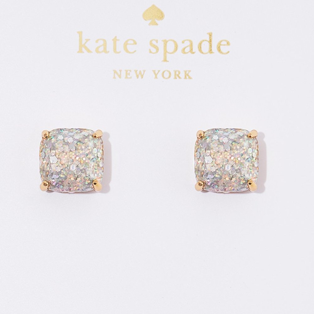Kate Spade Glitter Studs - Opal Glitter - NWT
